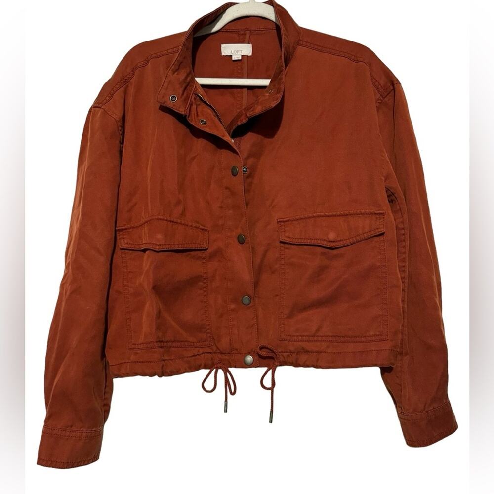LOFT Utility Jacket in Rust Orange